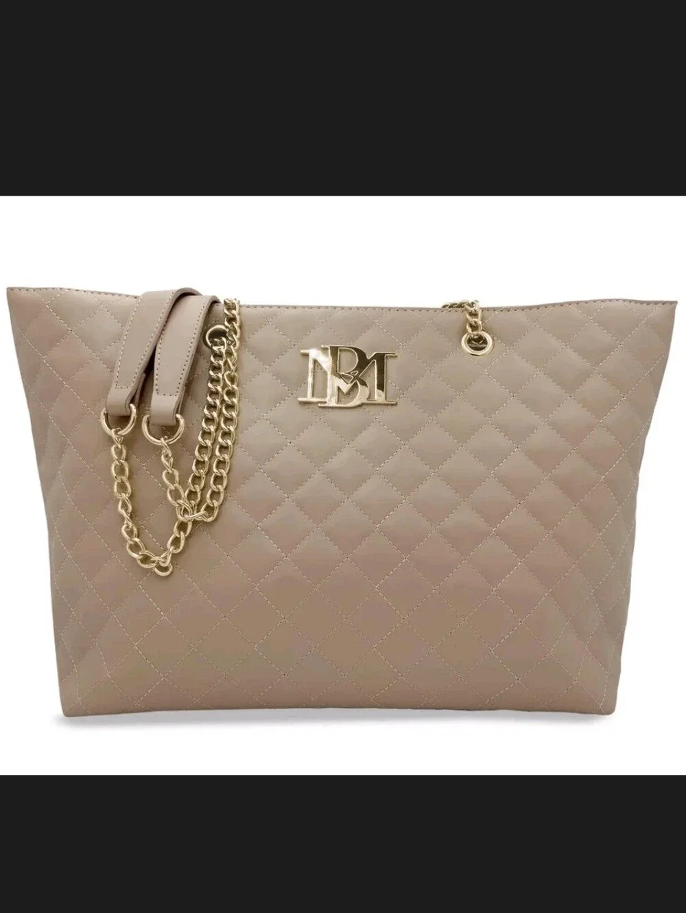 NWT-The Badgley Mischka Large Quilted Tote